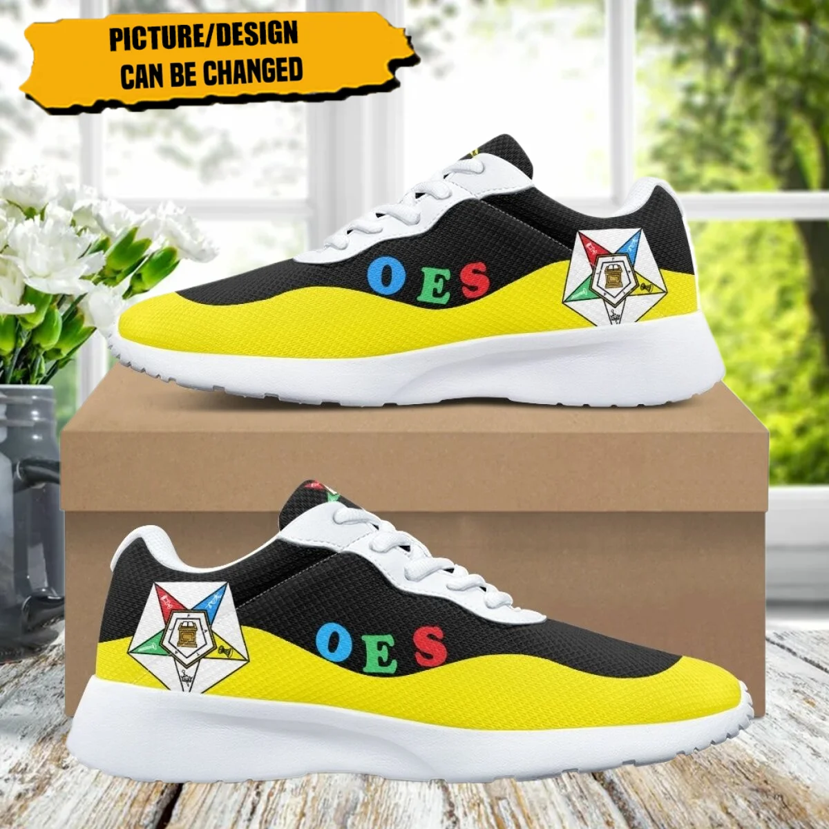 

OES Sisters Sorority Pattern Women Soft Jogging Shoes Fashion Sneaker Durable Gym Teen Sneakers Print On Demand tenis masculin