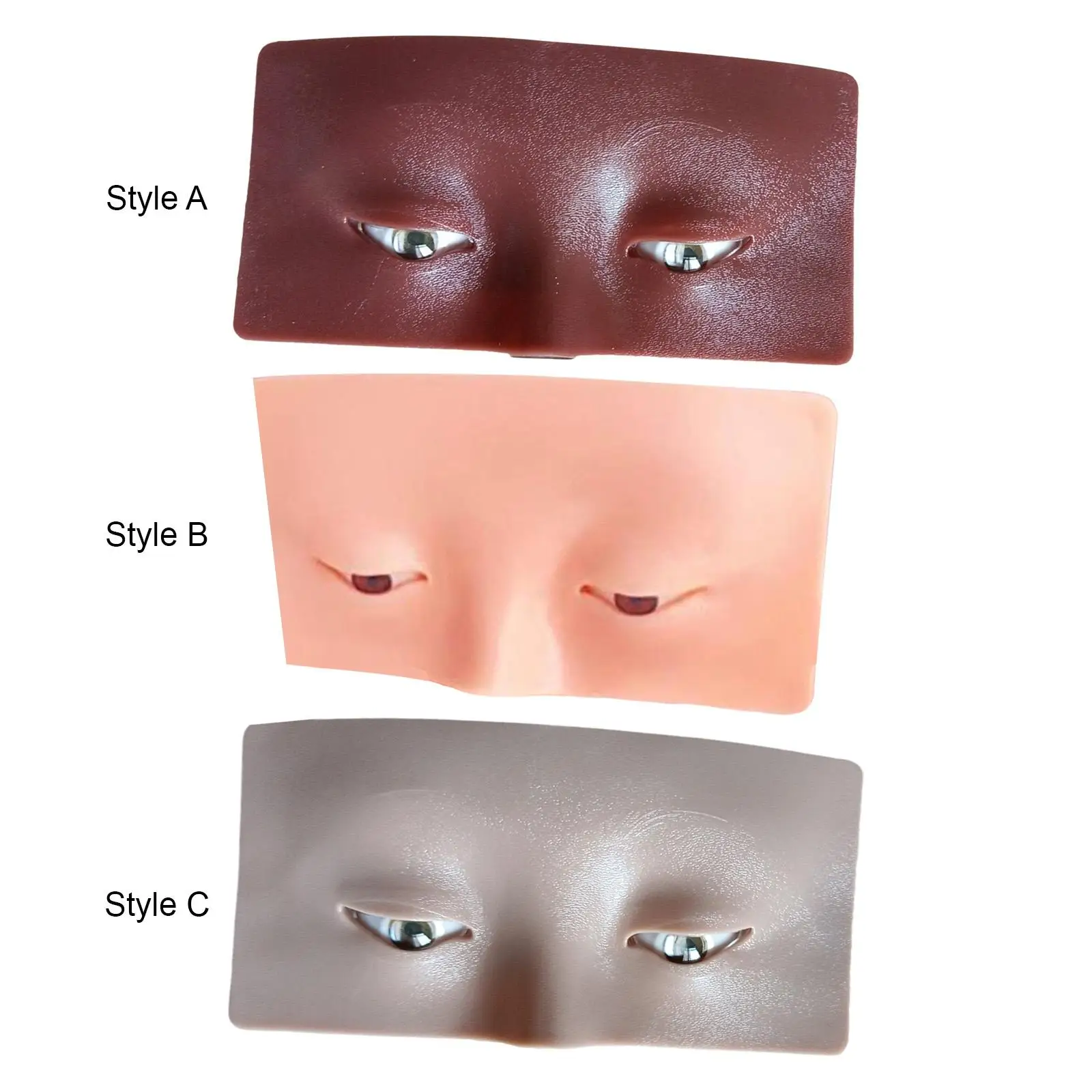 3D Oogmake-up Oefengezicht Accessoires Make-up Mannequin Gezicht 17x9cm Duurzaam