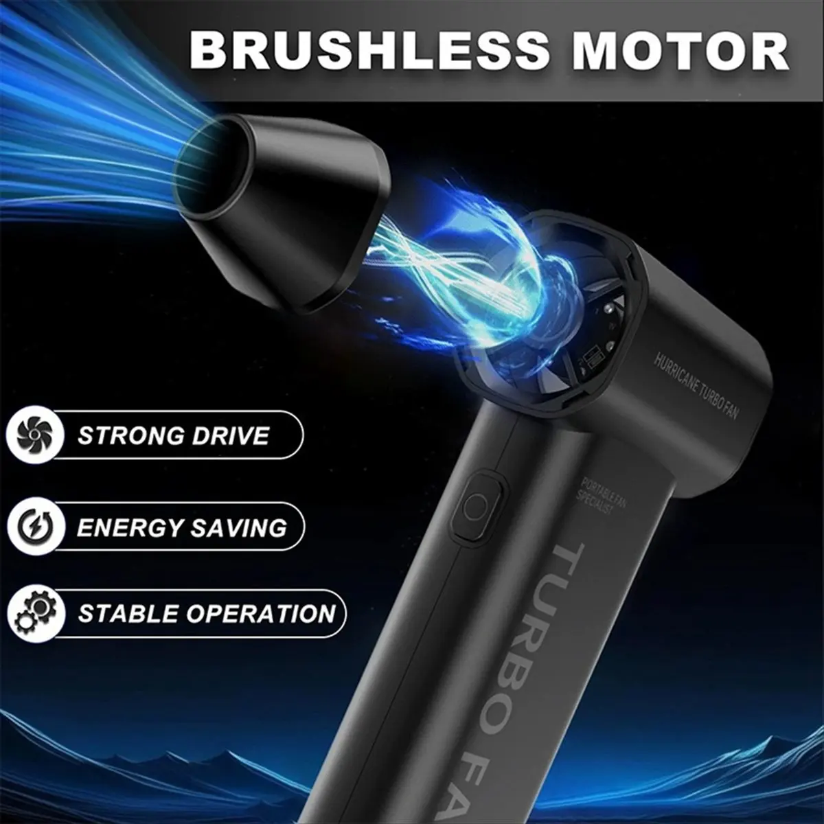 Punctual- 130000RPM Turbo Jet Blower Brushless Vacuum Cleaner Blower for PC/Keyboard/Snow/Car Cleaning Air Duster Blower