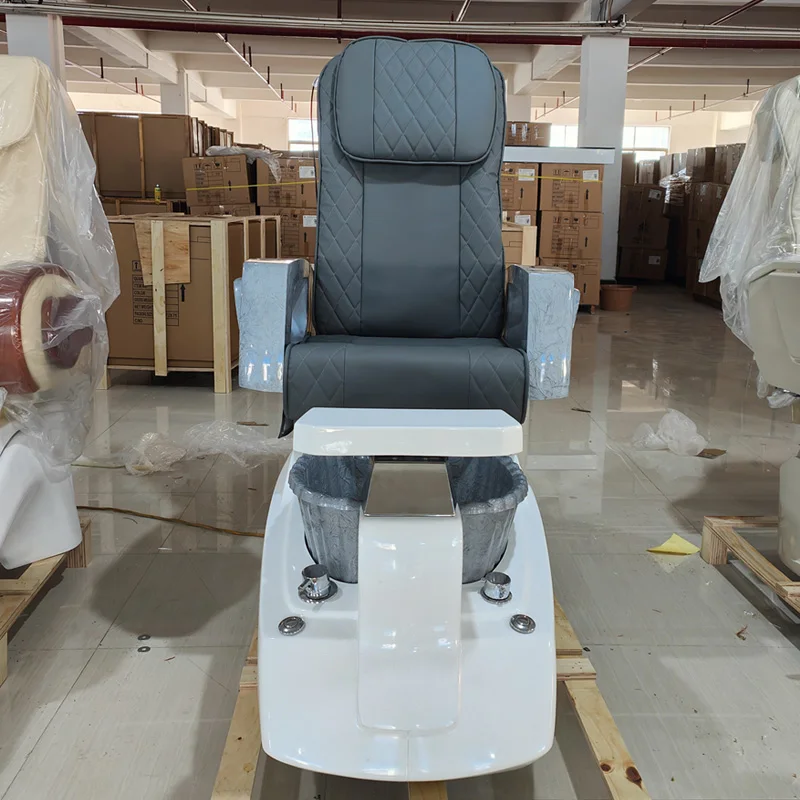 No Plumbing Manicure Armchair Pedicure Chair Nails Salon Recliner Luxury Spa Foot Tub Nail Professional Gheế Station Bowl Sillon