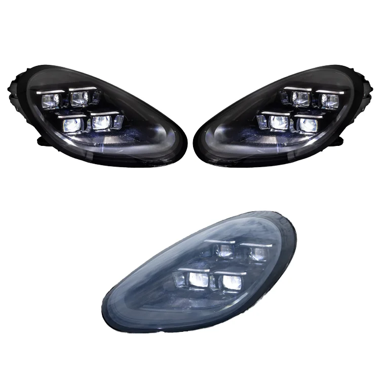 FOR Porsche 987 Cayman Boxster 2009-2012 LED Matrix Headlights DRL High Low Beam Dynamic Sequential Turn Signal Plug and Play