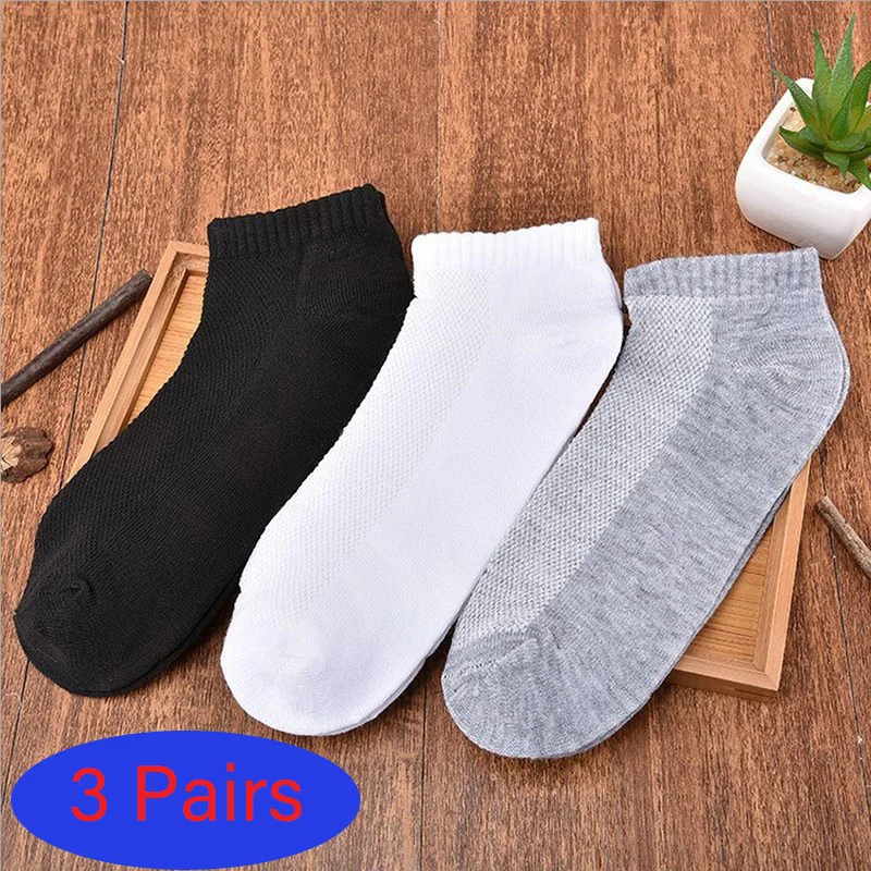 

3 пары/партия, Мужская сетка, размеры 38-46