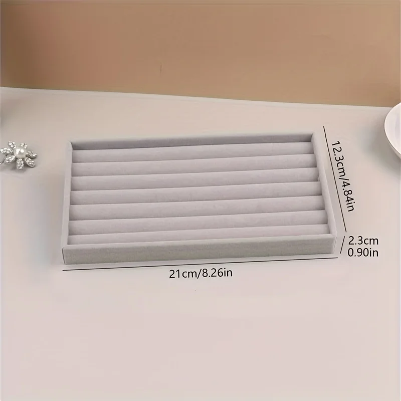 

1 solid color ring jewelry storage box display box, can store rings, pendants, necklaces