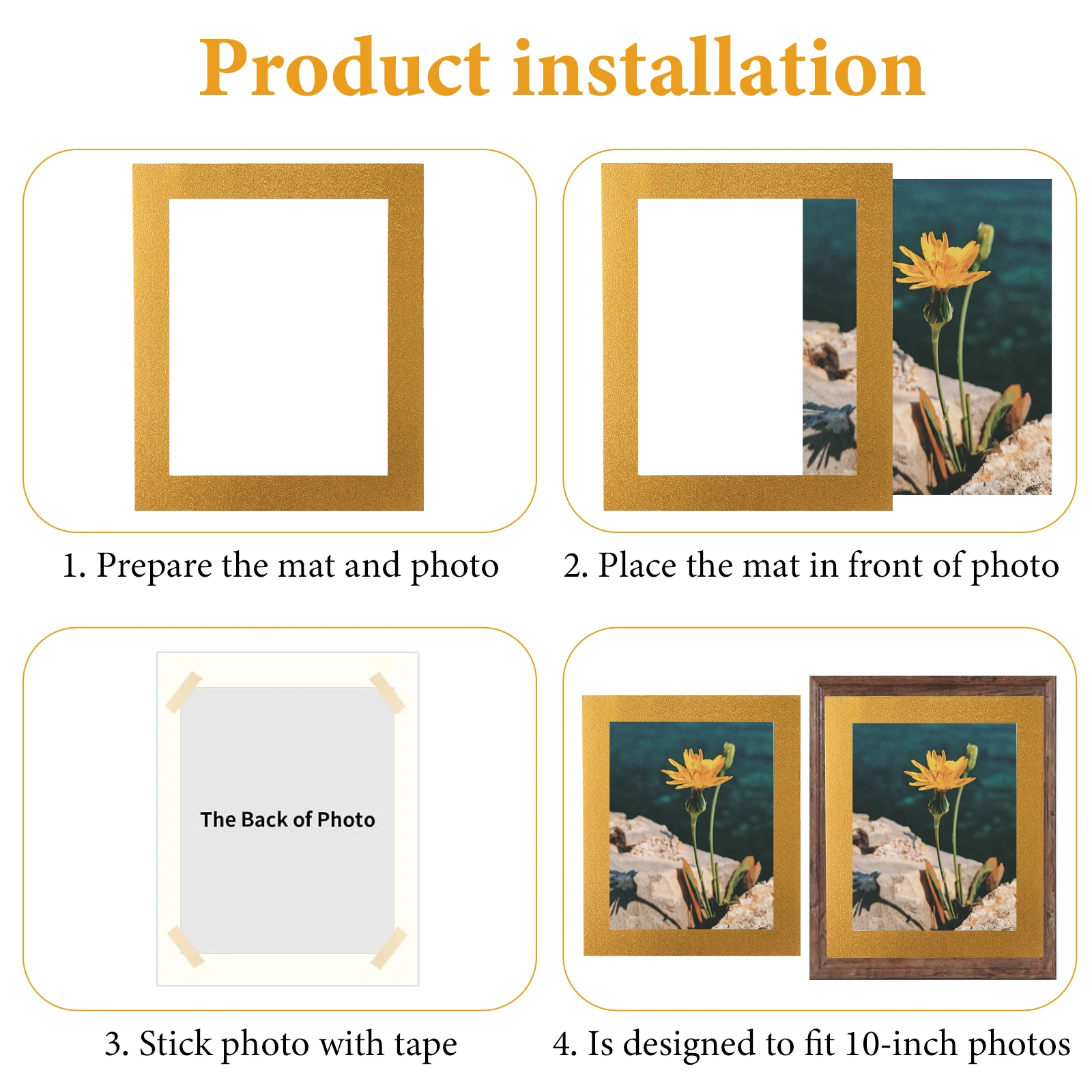 

20 pcs Picture Frame Mats 10 Inch 20x25cm Cardboard Photo Frame Mix Colors Bulk Supplies Wall Frames Picture Matting Boards