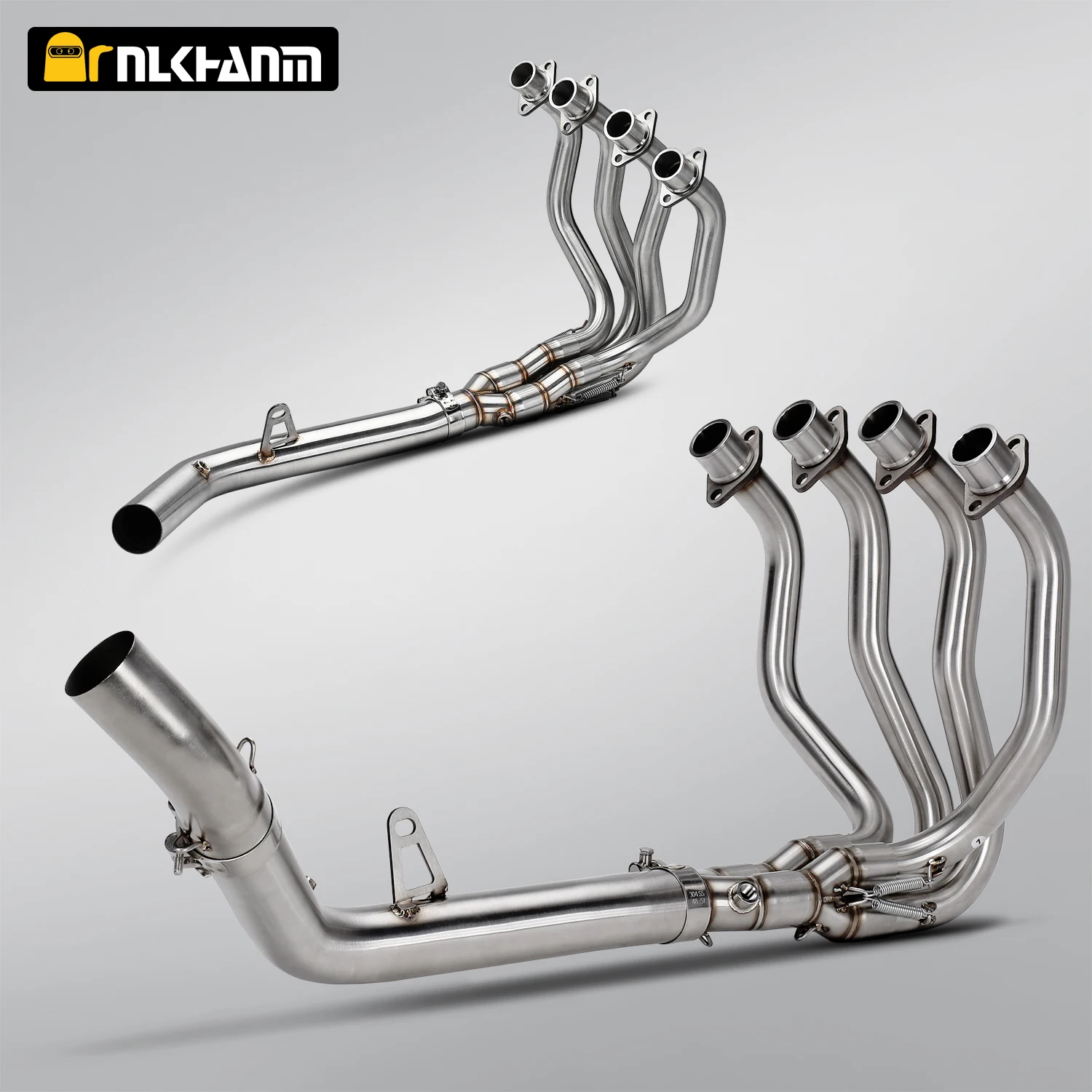 Slip On Escape Front Link Pipe Connect Original or 51MM Interface Motorcycle Exhaust full system For Ninja ZX4R ZX4RR SE SR 2023