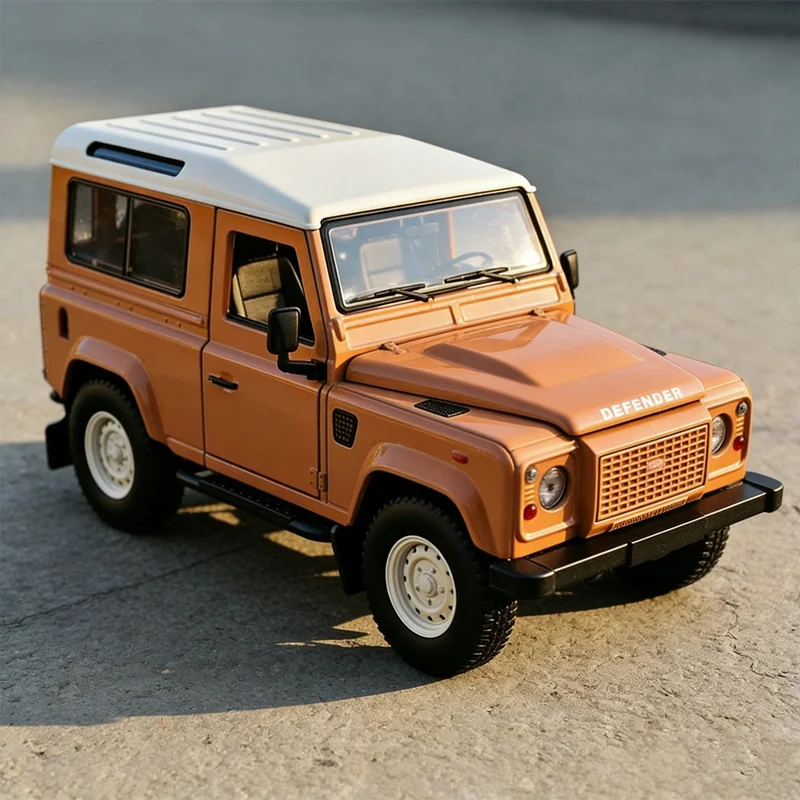 

1/24 Land Range Rover Defender 90 SUV, модель автомобиля из сплава, литая под давлением металлическая модель внедорожника, высокая имитация, детская игрушка в подарок