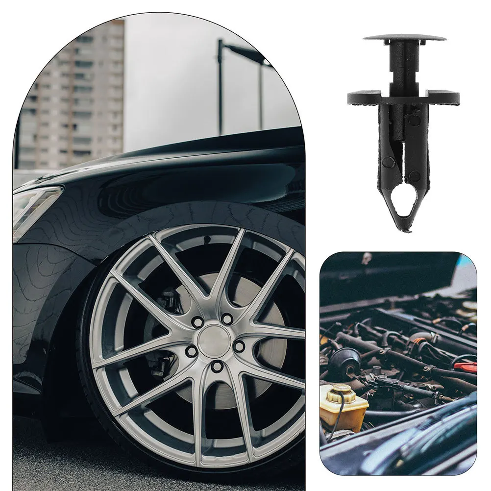 

100Pcs Body Clips Automotive Bumper Push Pin Screws for Car Panel Fastening Weatherproof Debris Protection Car Fastener Clips