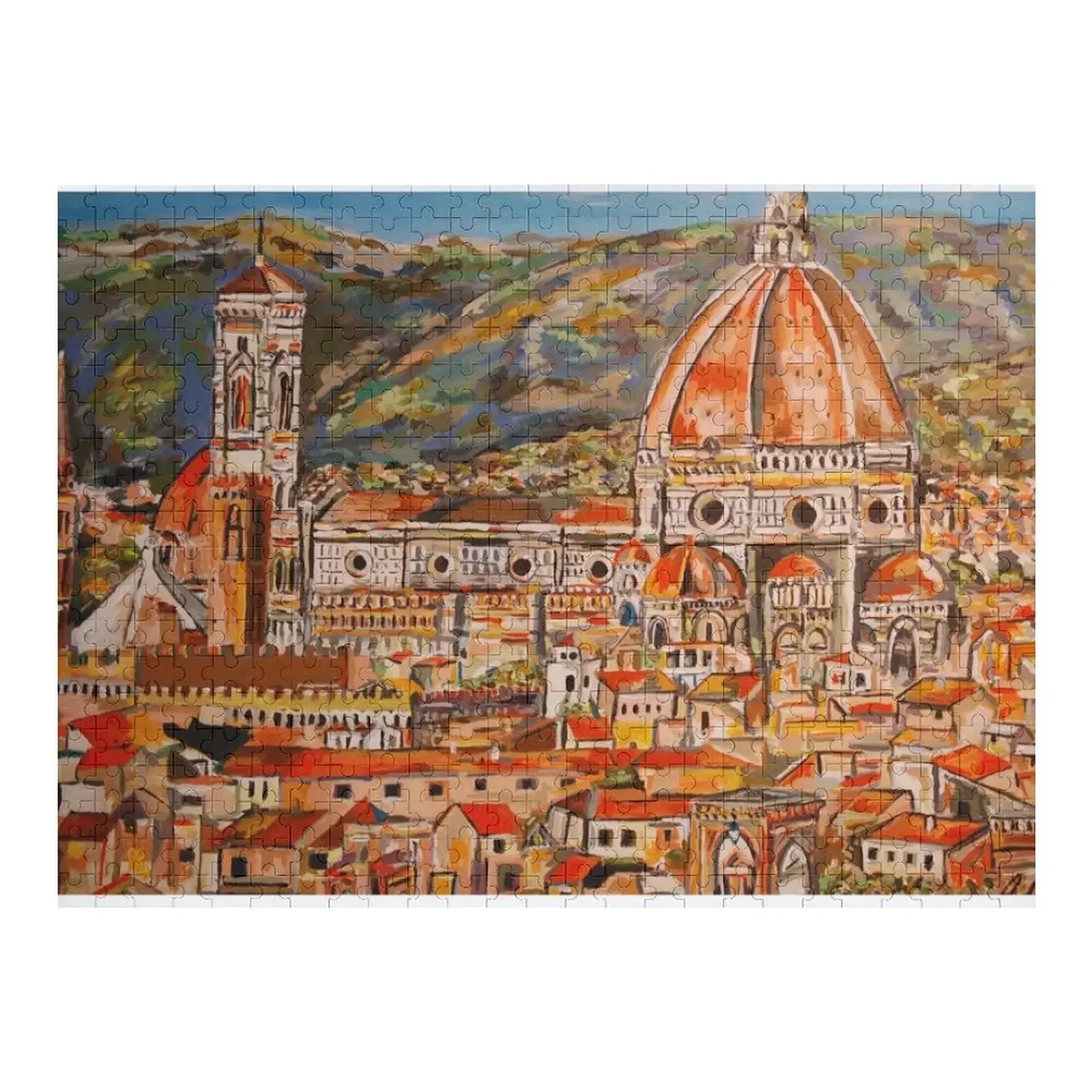 

City of Florence Landscape Jigsaw Puzzle Custom Name Child Toy Personalized Gifts Customized Photo Picture Puzzle