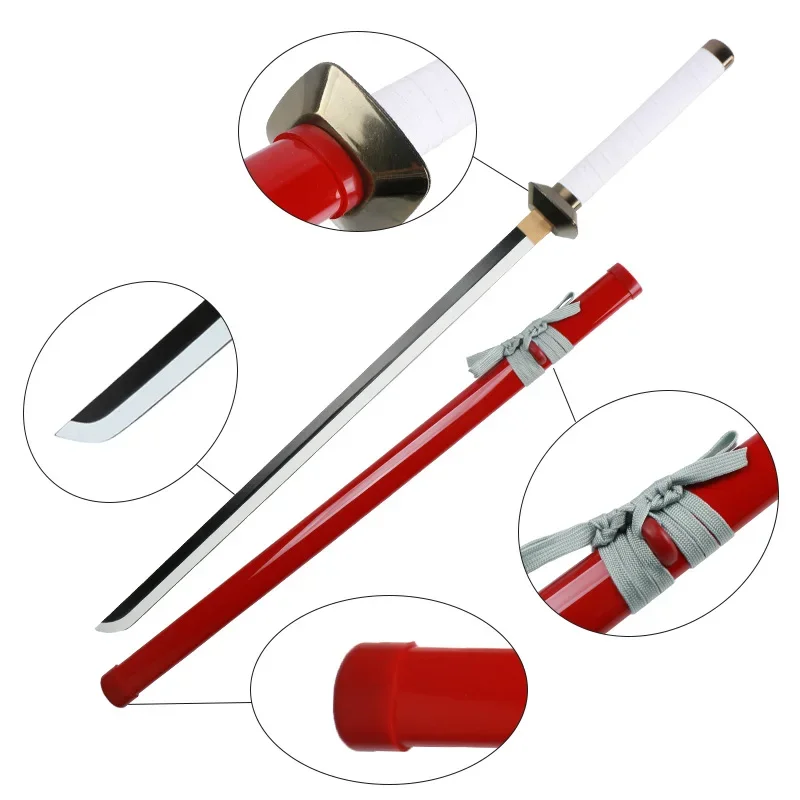 Anime Cosplay Weapon Props Sasuke Sword Red Safety Toy Not Sharp Japanese Katana