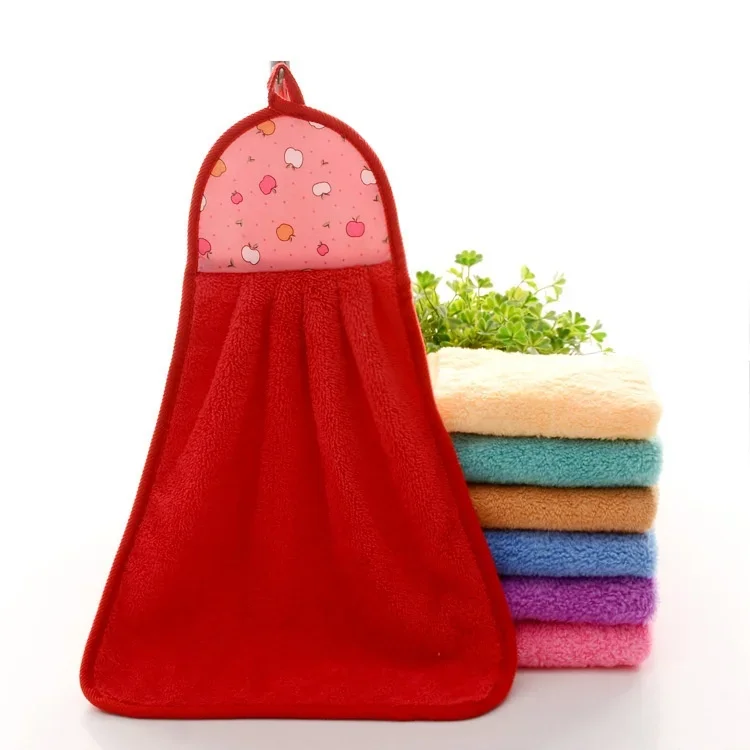 7 Kinds Colors Multipurpose Home Hand Towel Soft Plush Hanging Wipe Bathing Towel Convenient & Versatile Hand Towels