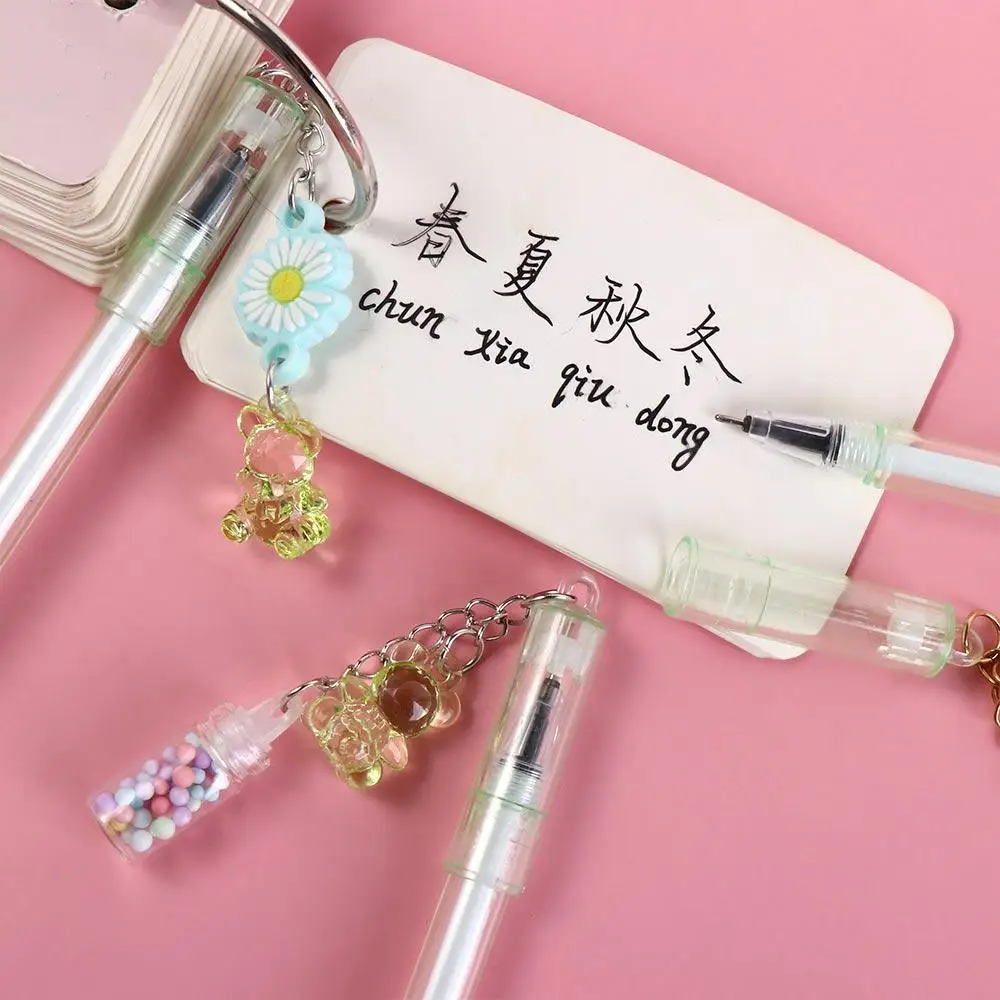 

Creative Office Supplies Bear Drifting Bottle School Stationery Gel Pen Pendant Pen Signature Pen Erasable Pen