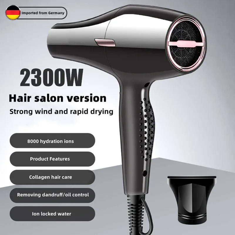 ผู้ถือเครื่องเป่าผม 3000w ร้านทําผม High Power Strong Wind Speed แห้ง Blue Light Ion Silent Home ช่างทําผมพิเศษเครื่องเป่าผม