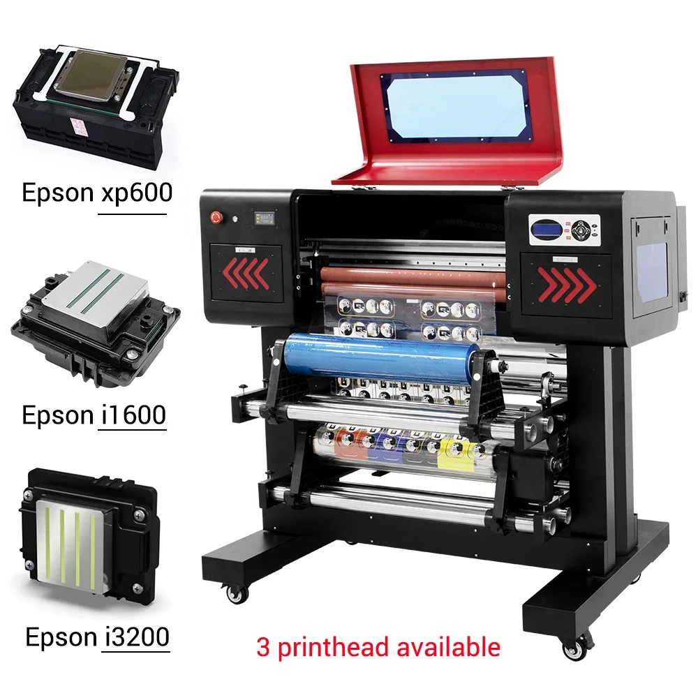 Refinecolor 24' UV DTF Printer Epson I1600 I3200 60 Roll to Roll Inkjet Printers Cup Wrap Stickers Printing Machine