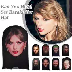 Breathable Mask 3D Printed Elastic Mesh Full Face Mask For Men Women Cosplay Headwear Funny Fashion Balaclava Hood Hat Props