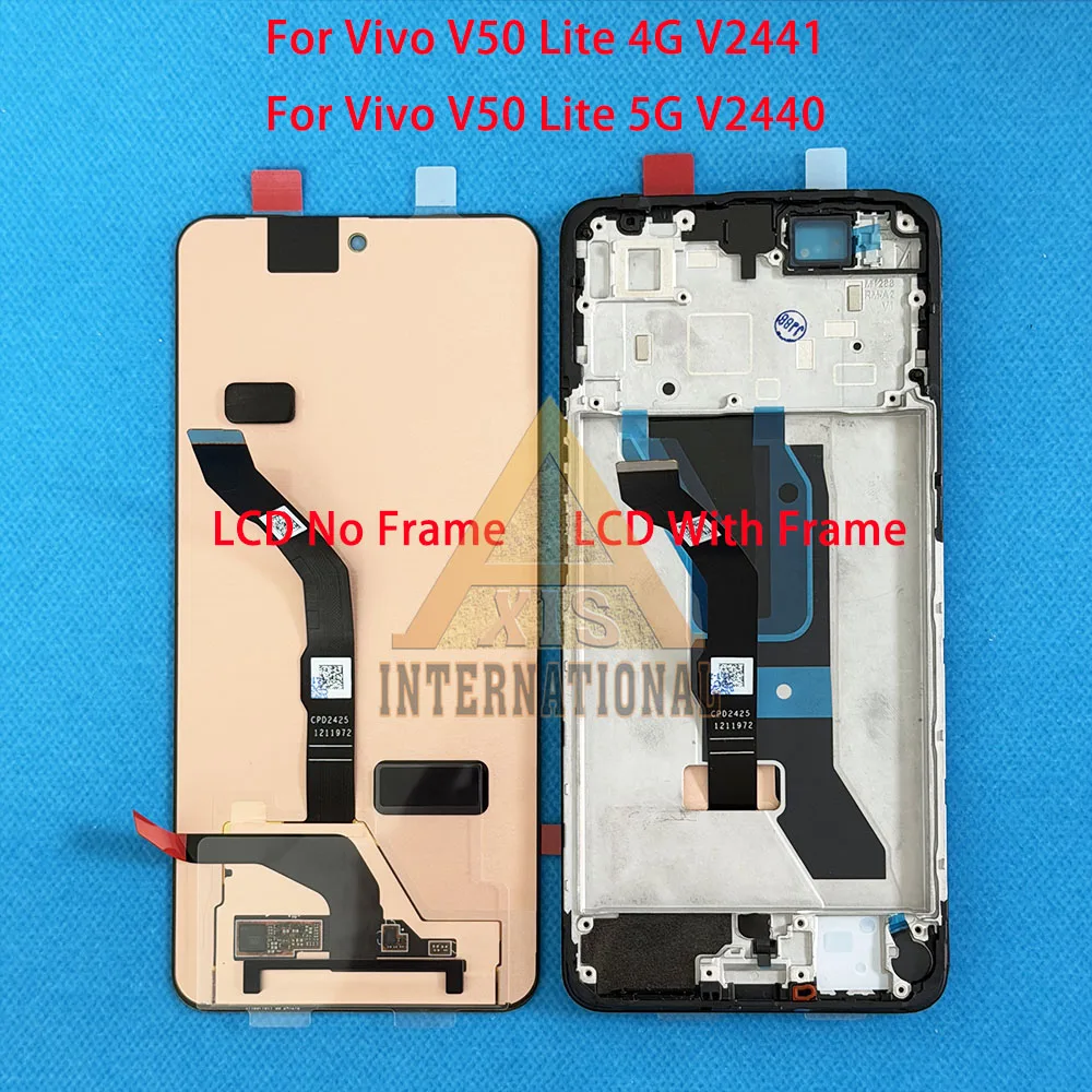 Vivo V50 Lite 4G V2441/ 5G V2440 LCD 디스플레이 스크린용 AMOLED 정품, Vivo V50 5G V2427/ V50e 5G V24…