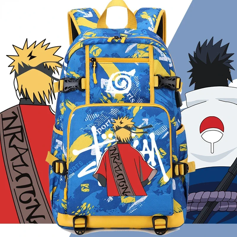 

Naruto Co-branded Peripheral Backpack Japanese Elementary and Middle School Students Large-capacity Schoolbag Male Trend