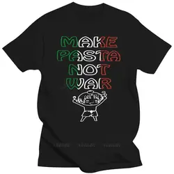 Quality T Shirts Men Printing Short Sleeve O Neck Tshirt Hetalia  Italy Make Pasta Not War Black T-shirt beach man t shirt