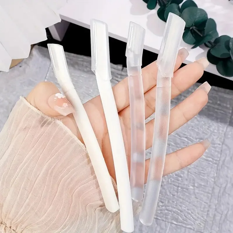 Conjunto de aparador de sobrancelha profissional multiuso com 3 pacotes - Barbeador manual de remoção de pelos faciais, ferramenta de dermaplaning esfoliante