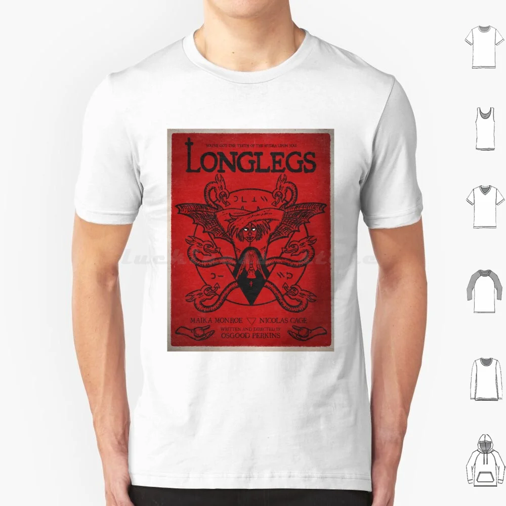 Longlegs Movie T Shirt Big Size 100% Cotton Longlegs Movie 2024 Movies Longlegs Nicolas Cage Saint Muad A24 I Saw The Tv Glow