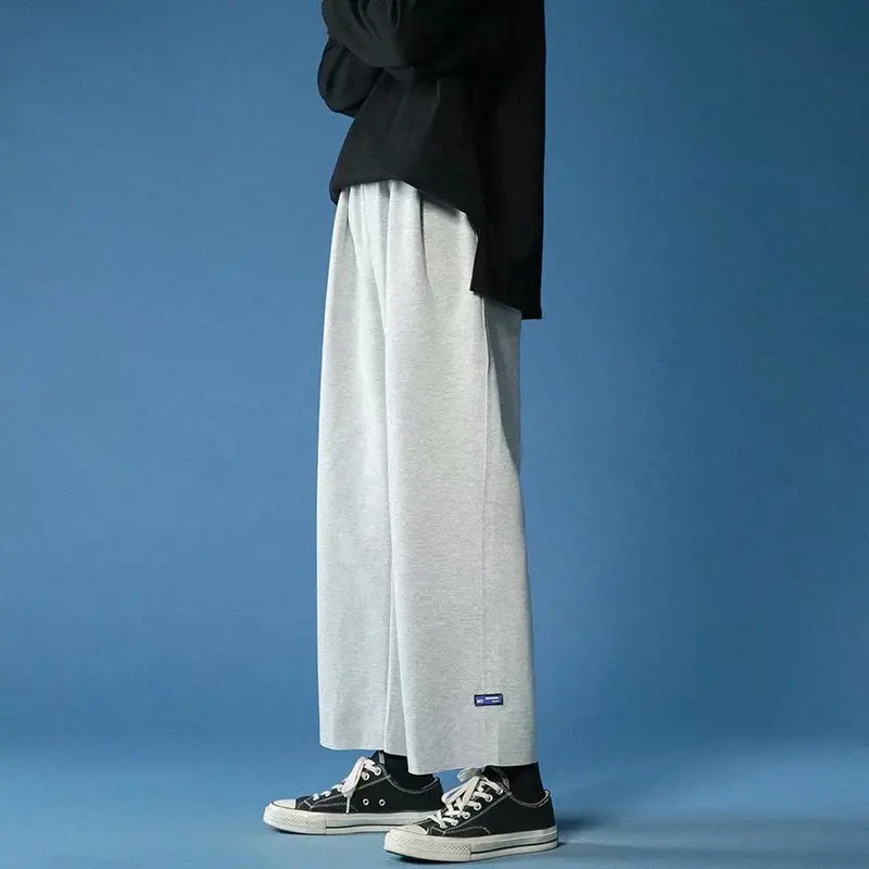 

2023 Summer New Fashion Sports Pants Men Loose Straight Drape Wide Leg Pants Korean Casual Pants Boutique Fashion Apparel