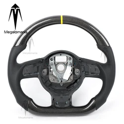 Fit For Audi R8 TT TTRS TTS MK2 MK3 A3 S3 8P Carbon Fiber LED Steering Wheel