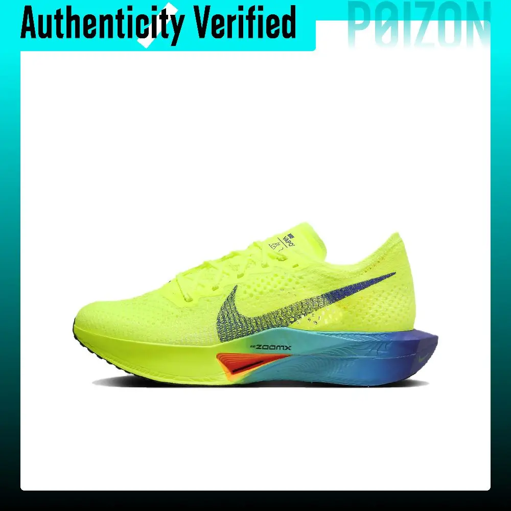 Nike ZoomX Vaporfly 3 Low top Marathon Long Distance Running Racing Running Shoes Women's Yellow DV4130-700