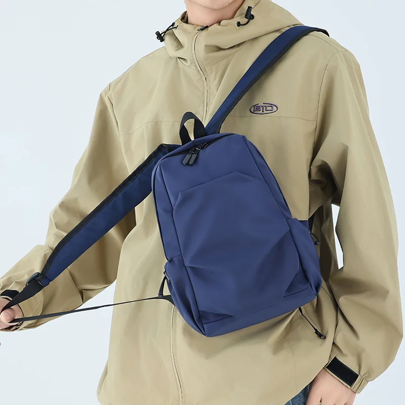 Men Casual Backpack Waterproof Lightweight Small Rucksack Travel School Bag Business Daily Use Shoulder Bag for Boys
