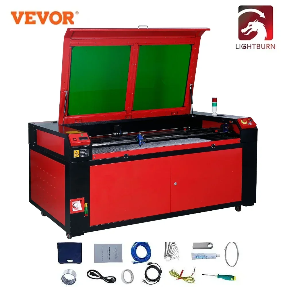 VEVOR CO2 Laser Engraver 50W 60W 80W 100W 130W With Laser Tube RUIDA Lightburn Laser Engraving Carving Machine For Acrylic Wood