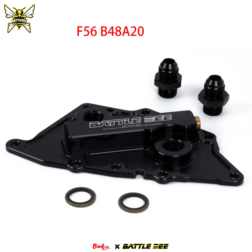

Oil Filter Sandwich Plate Adapter For 1 3 Series MINI F56 B48A20A 2.0T B38A 1.2T 1.5T Engine Oil Cooler Connectors BB-OCA