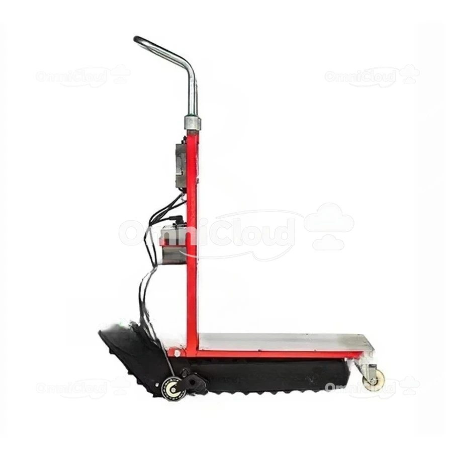 

Tracked Tank Electric Stair Climbing Vehicle 400KG Cargo Mute Handling Cart Crawler-type Up and Down Stair Climber Hand Trolley