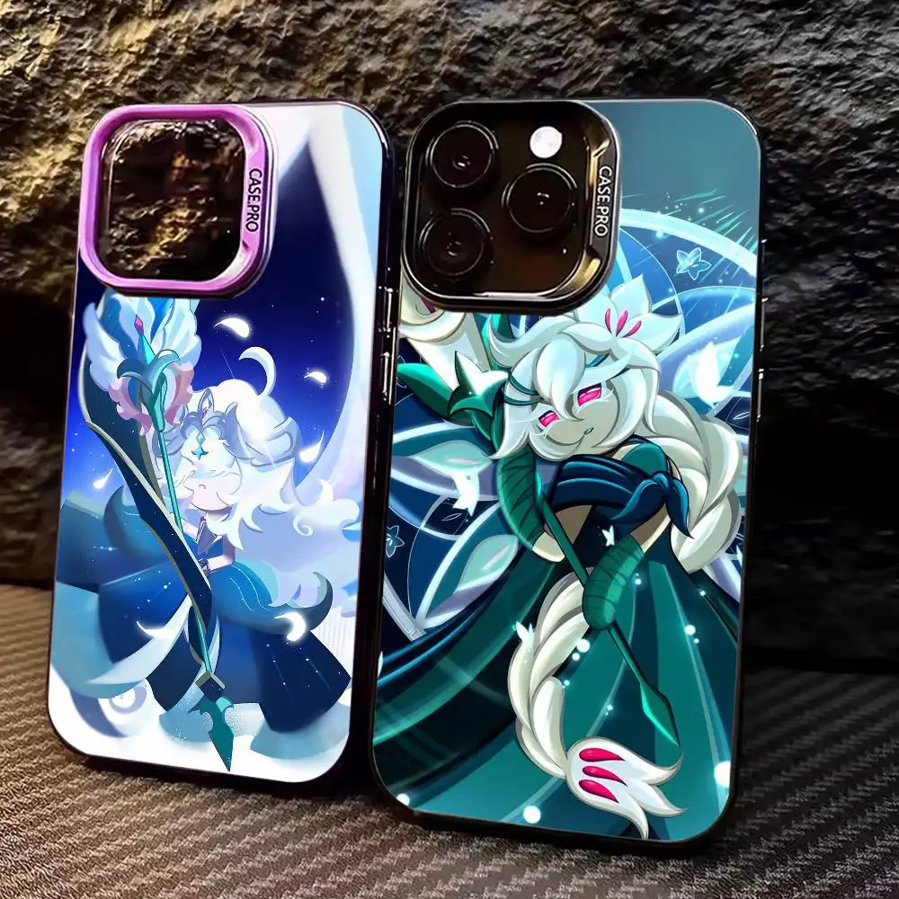 

Run Kingdom W-White l-lily C-Cookie Phone Case For iPhone 17,16,15,14,13,12,11 Plus,Pro Max,Colored Silver Phone Case