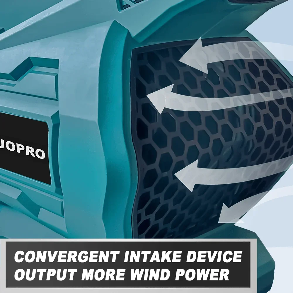 20000rpm sem fio sem escova folha soprador de neve turbo elétrico pátio gramado ferramentas elétricas para makita 18v bateria (sem bateria)