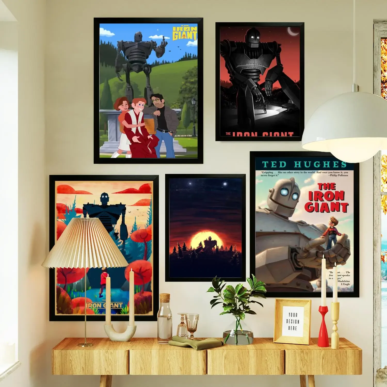 The Iron Giant Poster Prints Wall Art Canvas Painting Poster For Modern Family Living Room Home Decor