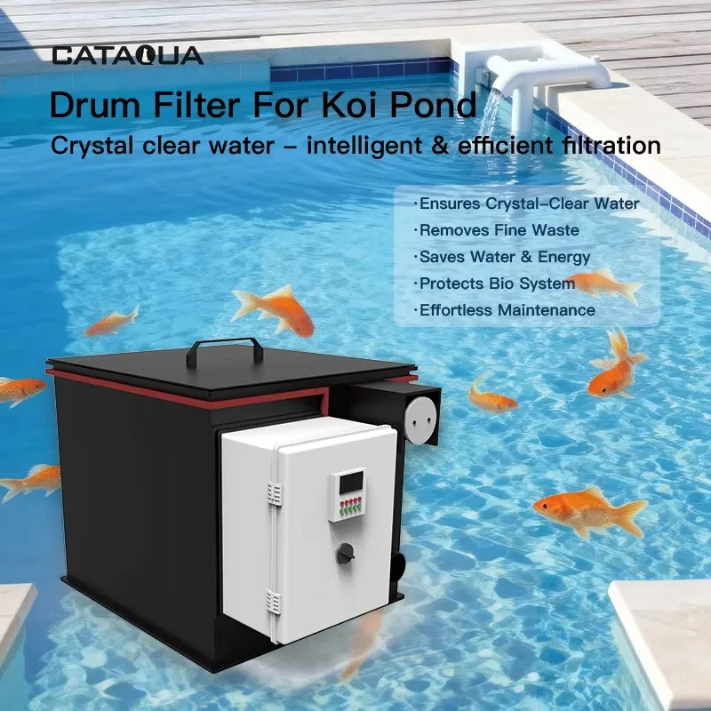 [2026] เครื่องกรองแบบถังหมุนทำความสะอาดตัวเองขนาด 5 ลูกบาศก์เมตร/ชั่วโมง สำหรับการเพาะเลี้ยงสัตว์น้ำ ฟาร์มปลา และตู้ปลา สำหรับการใช้งานในอุตสาหกรรมการเพาะเลี้ยงสัตว์น้ำ