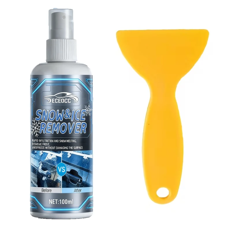 Instant Snow Melter, Efficient Ice Dissolver, Low Temperature Melting for Driveway & Vehicle