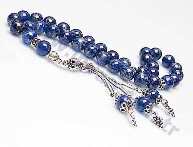 IQRAH Lapis Lazuli Stone Rosary (925 SETTING SILE)