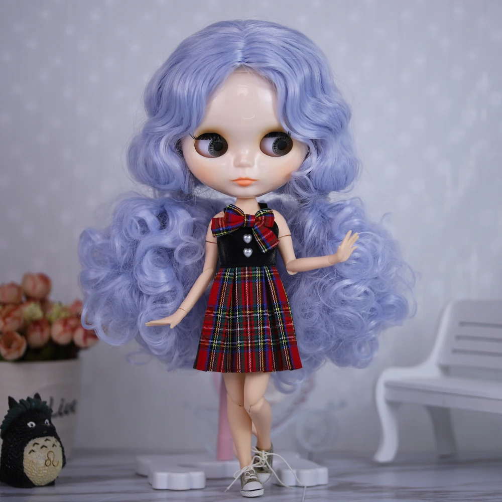 Băng Giá DBS Blyth Quần Áo Búp Bê 1/6 Bjd Kẻ Sọc Dress Licca Azone Cơ Thể Trang Phục SD