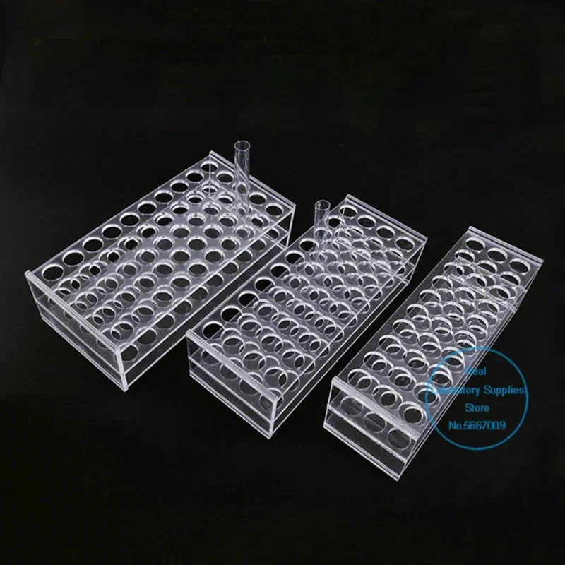 1pcs Clear Organic glass Test Tube Rack Hole Size 13/16/19/21/26/31mm PMMA Test Tubing Holder For School Lab