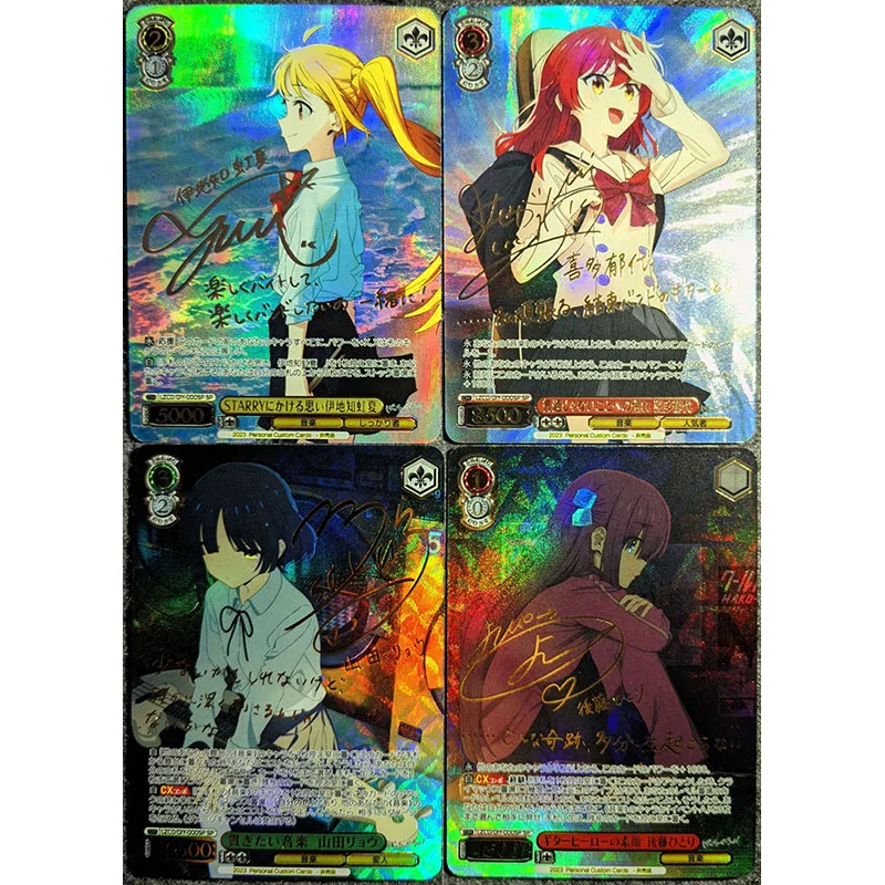 Anime Weiss Schwarz DIY ACG kisaragi Chihaya Makise Kurisu Tohsaka Rin juguetes para niños tarjetas coleccionables regalos de navidad y cumpleaños