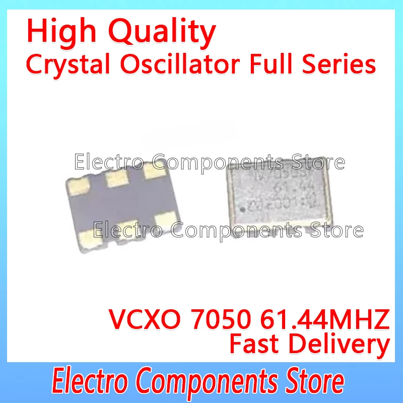 2PCS NV7050SF NDK VCXO 7050 6Pin Voltage Controlled Surface Mount Active Crystal Oscillator 61.44M 61.44MHZ SMD