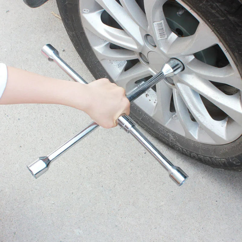 

Car Tool Set Tire Wrench Cross Wrench Folding Labor-saving Disassembly Lengthened Multi-function Emergency Tire Change