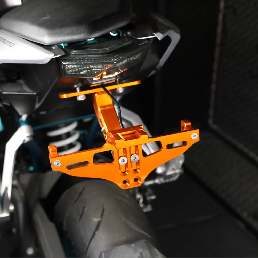 

Motorcycle Adjustable Angle License Number Plate Frame Holder Bracket FOR KAWASAKI ZX10R ZX 10R 2004-2016 2015 2014 2013 2012