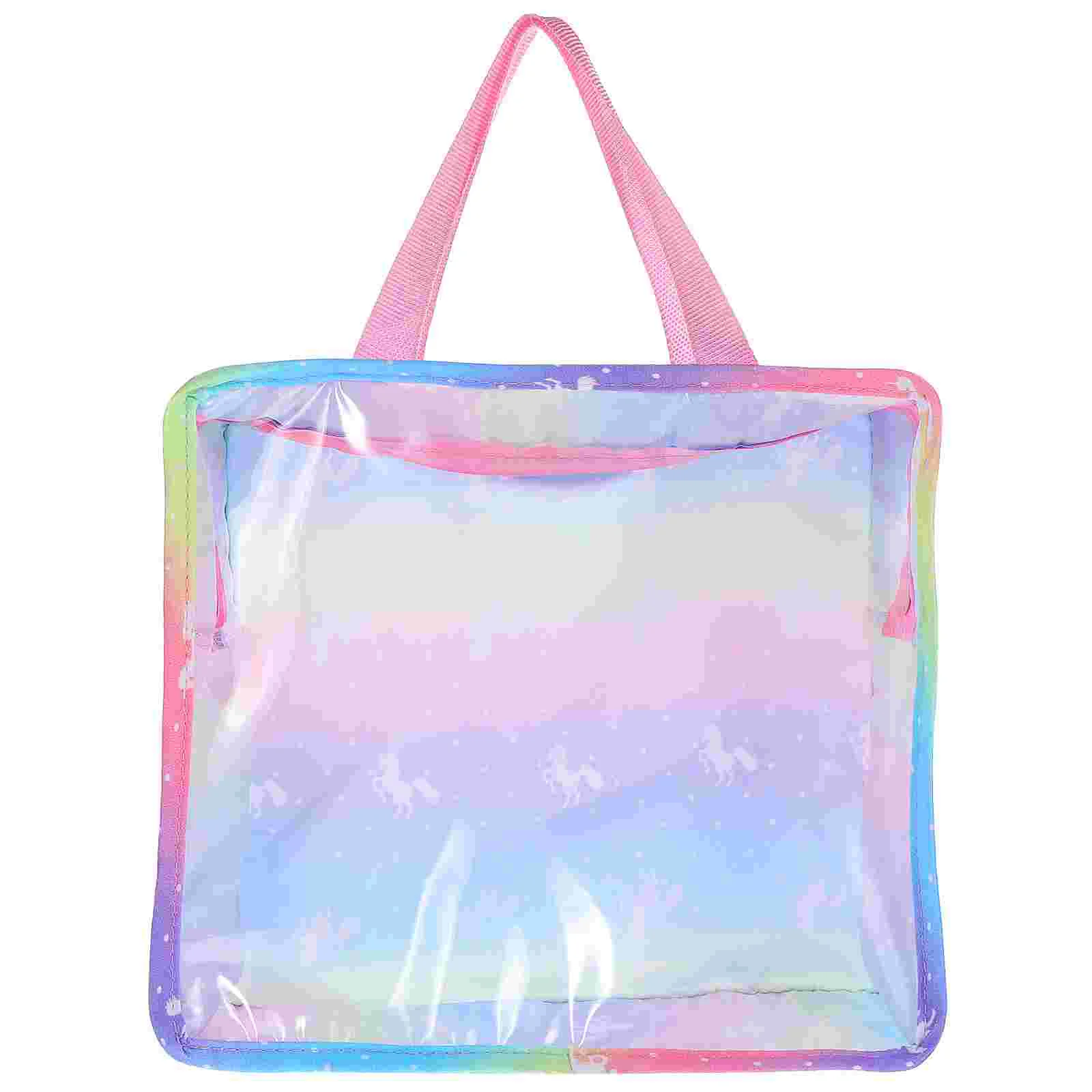 Sacola menina portátil dos desenhos animados rosa bolsa roupas kawaii bolsa de armazenamento acessórios da criança criança meninas brinquedos sacos