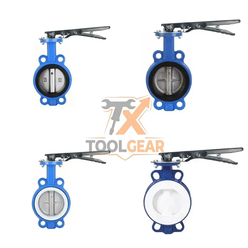 2026China*Factory* SONGO 2 Inch Polishing Plate EPDM Rubber Seat Cast Iron Handle Wafer Butterfly Valve