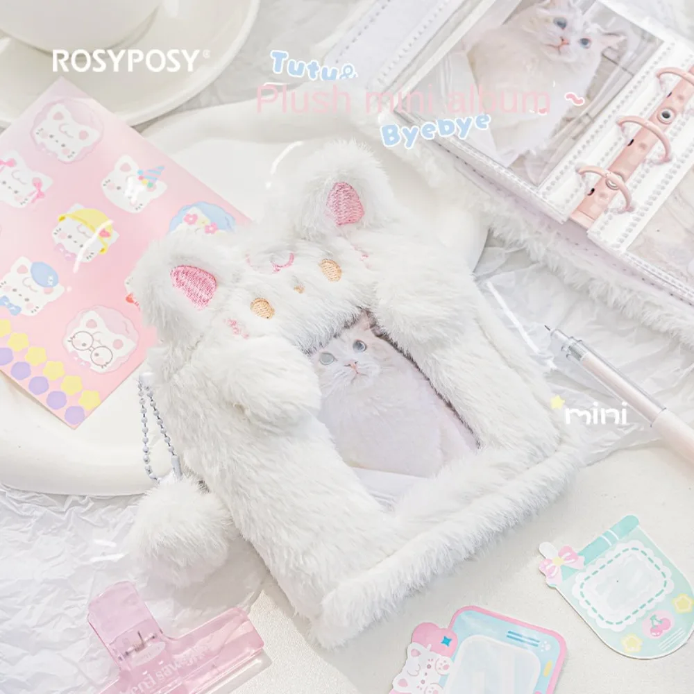 Puppy Dog Kawaii Puppy Dog Card Case Plush Card Case Fluffy Card Holder Fashion Cute Cartoon Soft Plush Binder Photocard Holder