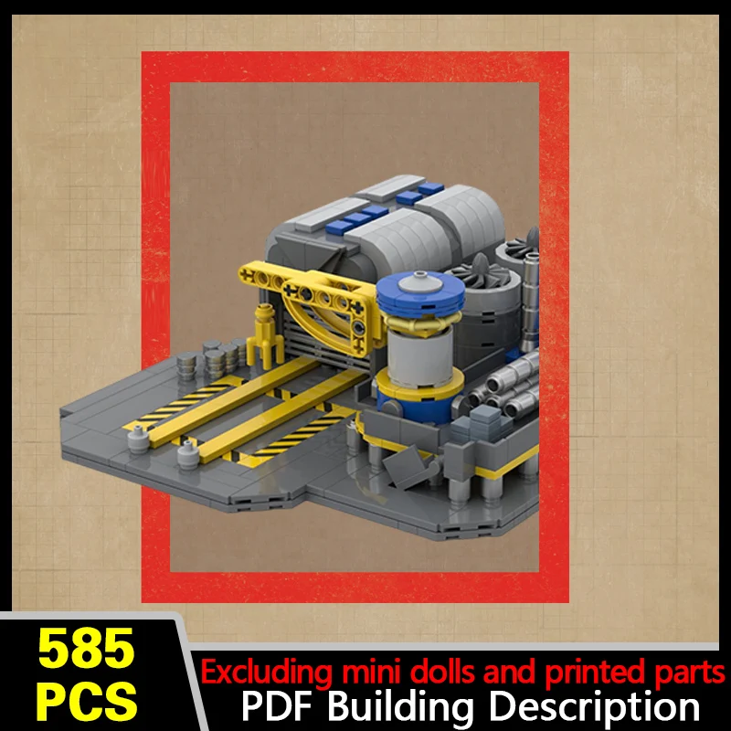 Construction Yard Model MOC Building Bricks War Equipment Modular Technology Gifts Holiday Assemble Children Toys Suit