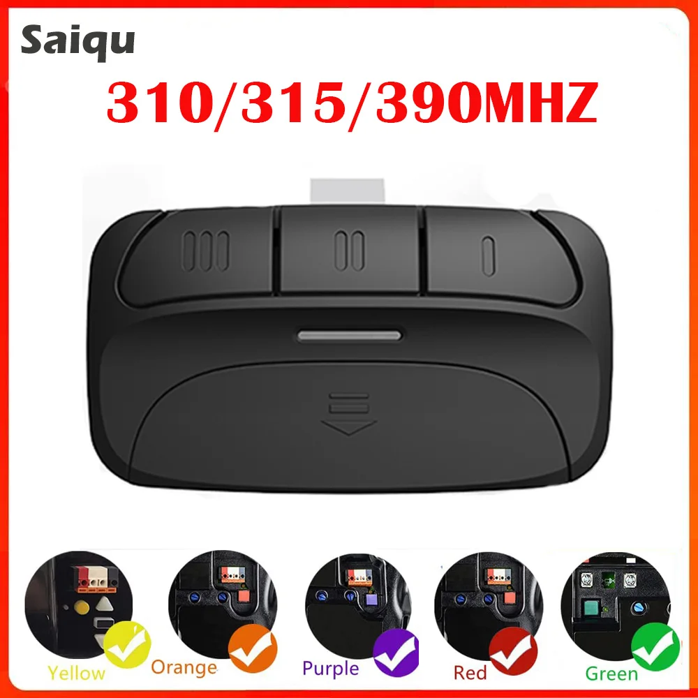 

Universal Remote Control 310MHZ 315MHZ 390MHZ Compatible with 971LM 893MAX Remote Control Garage Door Opener