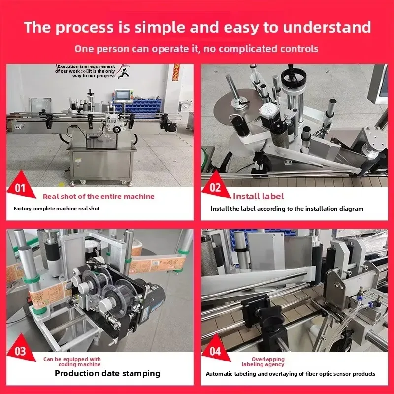2026for Round Bottle Automatic Labeling Machine for Plastic Glass Bottle Positioning Labeler