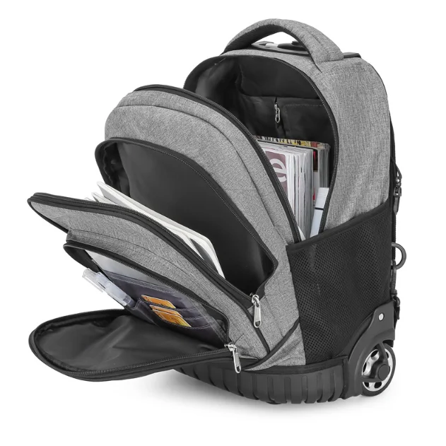 Children Rolling Luggage Backpack  Primary Secondary wheeled school students trolley backpack bag school wheeled backpack bags
