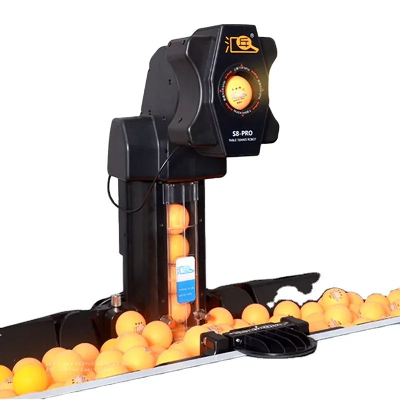 Huipang S8-PRO Serving Full-Automatic Programmable Table Tennis Trainer Pong Robot